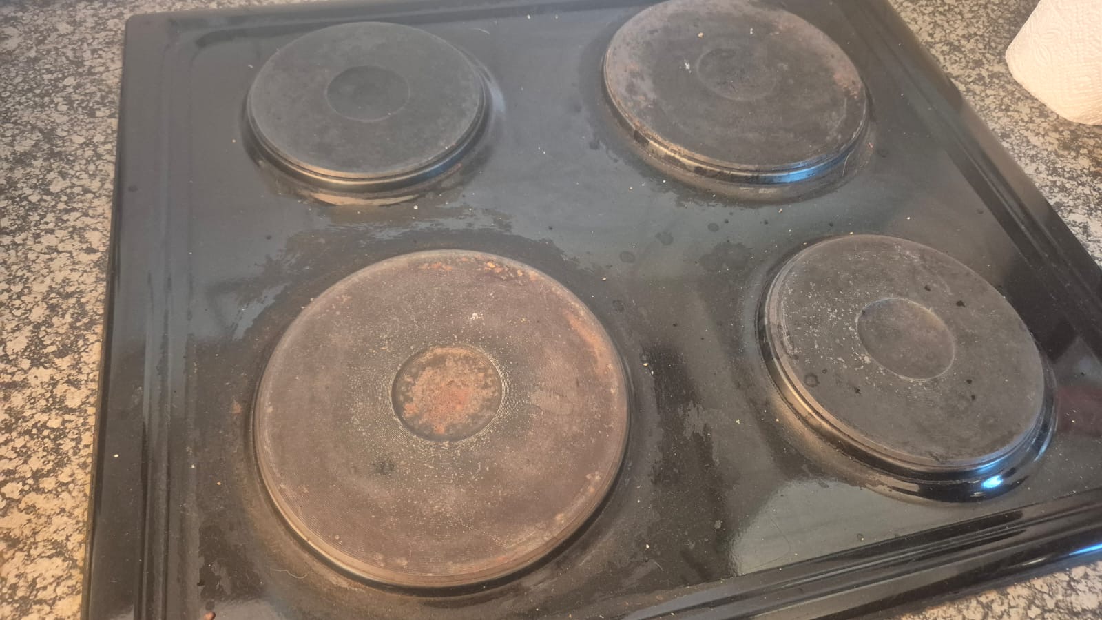 Stove before cleaning